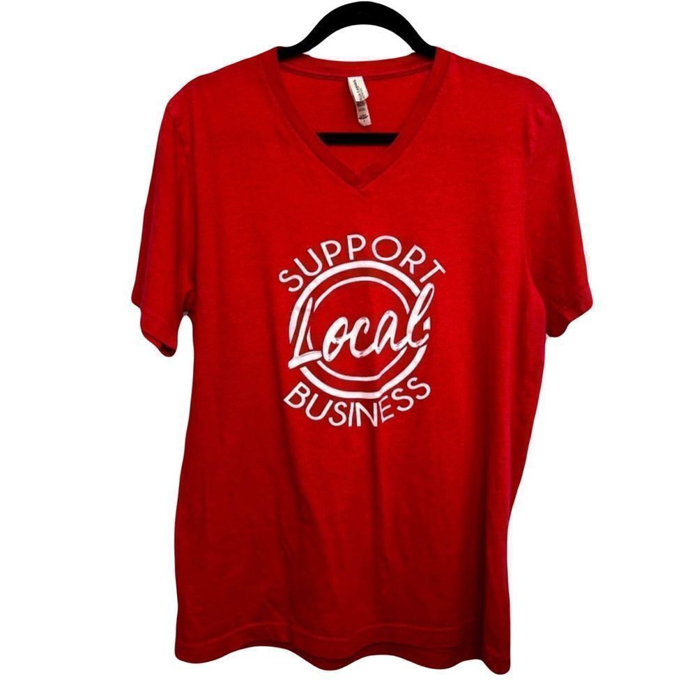 Support Local V-Neck Tee